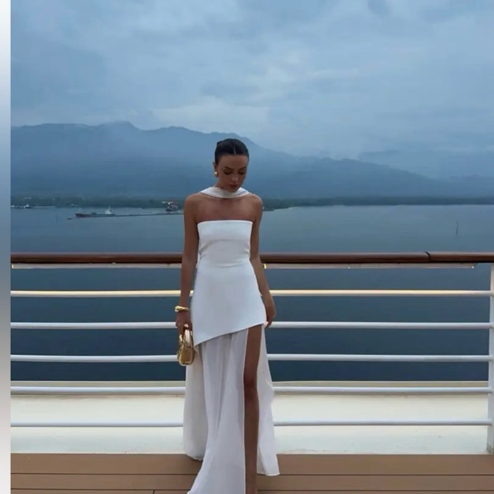 Matters Store Monaco Dress White with Scarf
